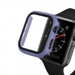 Wholesale Apple Watch Series 6/5/4/SE Hard Full Body Case with Tempered Glass 44MM (Purple)